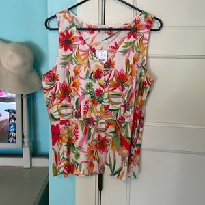 JCrew Top, side zipper